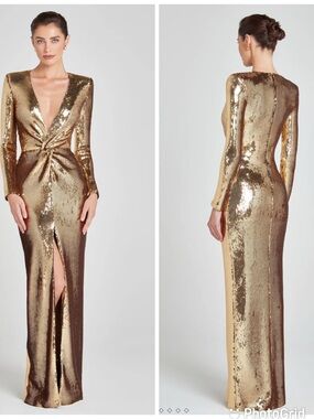 nadine merabi louisa gold dress Nadine Merabi, Louisa Wedding Dress Save 33%